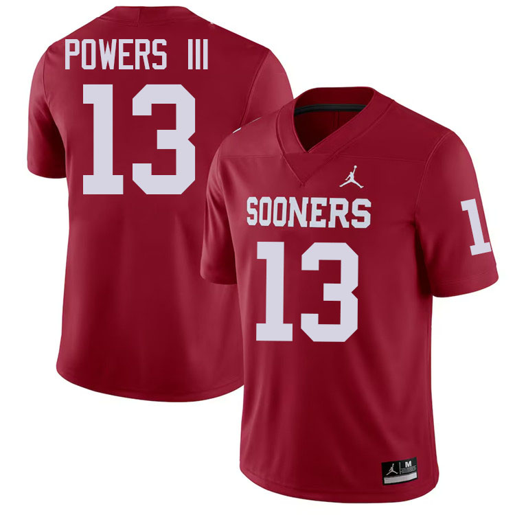 Reggie Powers III Oklahoma Sooners Jersey,Oklahoma Sooners Football Uniforms,Jersey-Crimson